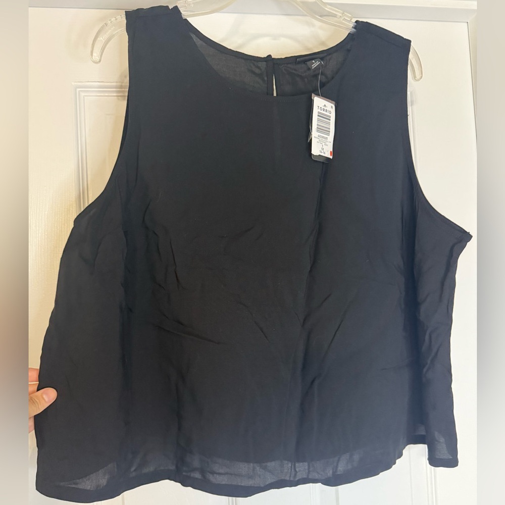 Torrid Black 1x Sleeveless Tank Top